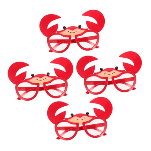 MOKKHNB 4stücke Crab Shape Sonnenbrillen Lustige Partybrillen Für Sommerfeste Hawaii-events Und Fotos Wiederverwendbare Accessoires Für Kreative Kostüm-dekorationen von MOKKHNB