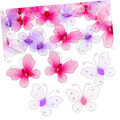MOKKHNB 50 Stück Nylon Schmetterlinge Dekorationen mit Strasssteinen Leichte Farblich Gemischte Schmetterlings Ornamente für Hochzeitstisch DIY Basteln Heimdeko Tragbar und Langlebig MOKKHNB 50 Stück Nylon Schmetterlinge Dekorationen mit Strasssteinen Leichte Farblich Gemischte Schmetterlings Ornamente für Hochzeitstisch DIY Basteln Heimdeko Tragbar und Langlebig von MOKKHNB