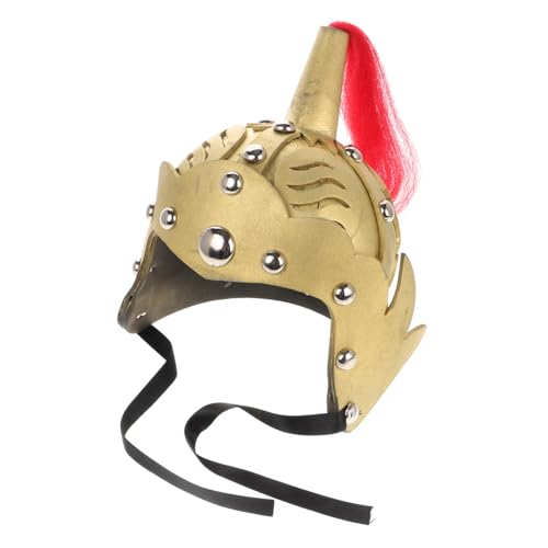 MOKKHNB Antiker Kinderhelm für Kostüme Historische Soldatenkopfbedeckung für Halloween Theateraufführungen und Cosplay Events Goldene Ausführung Innenseite Zufällig von MOKKHNB