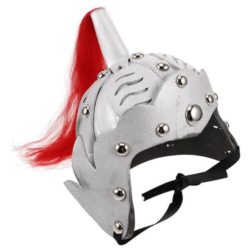 MOKKHNB Antiker Ritterhelm im Chinesischen Stil Hochwertiger Krieger Hut für Cosplay Bühnenaufführungen und Fotoshootings für Halloween und Rollenspiele Silberne Ausführung MOKKHNB Antiker Ritterhelm im Chinesischen Stil Hochwertiger Krieger Hut für Cosplay Bühnenaufführungen und Fotoshootings für Halloween und Rollenspiele Silberne Ausführung von MOKKHNB