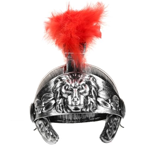 MOKKHNB Antiker Römischer Helm mit Federbesatz Leichter Mittelalter Helm für Erwachsene und Jugendliche für Römische Krieger und Soldaten Kostüme MOKKHNB Antiker Römischer Helm mit Federbesatz Leichter Mittelalter Helm für Erwachsene und Jugendliche für Römische Krieger und Soldaten Kostüme von MOKKHNB
