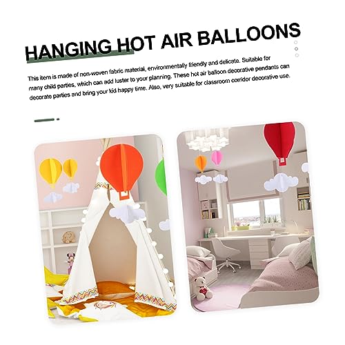 MOKKHNB Bunte Heißluftballon Dekohänger für Kindergarten Klassenzimmer Teilig mit Wolken Umweltfreundlich Farbenfroh Vielseitig für Kindergeburtstag und Innenräume MOKKHNB Bunte Heißluftballon Dekohänger für Kindergarten Klassenzimmer Teilig mit Wolken Umweltfreundlich Farbenfroh Vielseitig für Kindergeburtstag und Innenräume von MOKKHNB