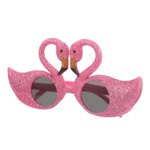 MOKKHNB Novelty Flamingo Sonnenbrille Lustige Hawaii Party Brille Für Strandfeste Geburtstagsfeiern Und Karneval Leicht Farbenfroh Und Langlebig Als Partyaccessoire Und Fotorequisite von MOKKHNB
