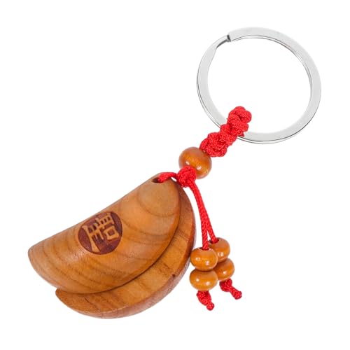MOKKHNB Moon Phase Pendulum Gua Cup Schlüsselanhänger Vintage Feng Shui Divinationswerkzeug Heilige Tasse für Mediation Tragbarer Taoistischer Anhänger von MOKKHNB