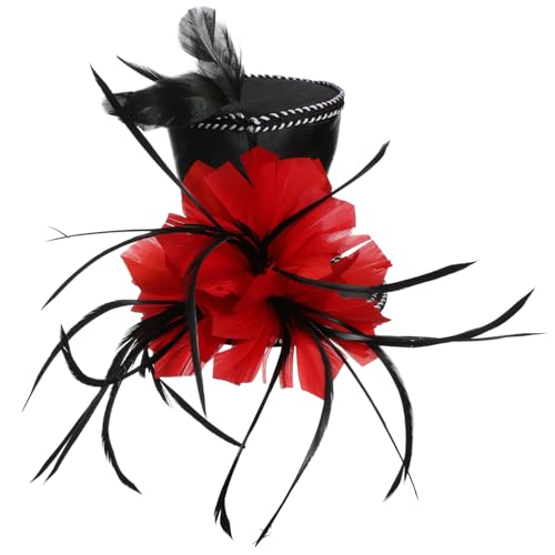 MOKKHNB Zylinderhut Haarreif mit Roter für Frauen Halloween Weihnachts Kostümzubehör Robustes Leichtes Stirnband für Partys Cosplay Bühnenauftritte MOKKHNB Zylinderhut Haarreif mit Roter für Frauen Halloween Weihnachts Kostümzubehör Robustes Leichtes Stirnband für Partys Cosplay Bühnenauftritte von MOKKHNB
