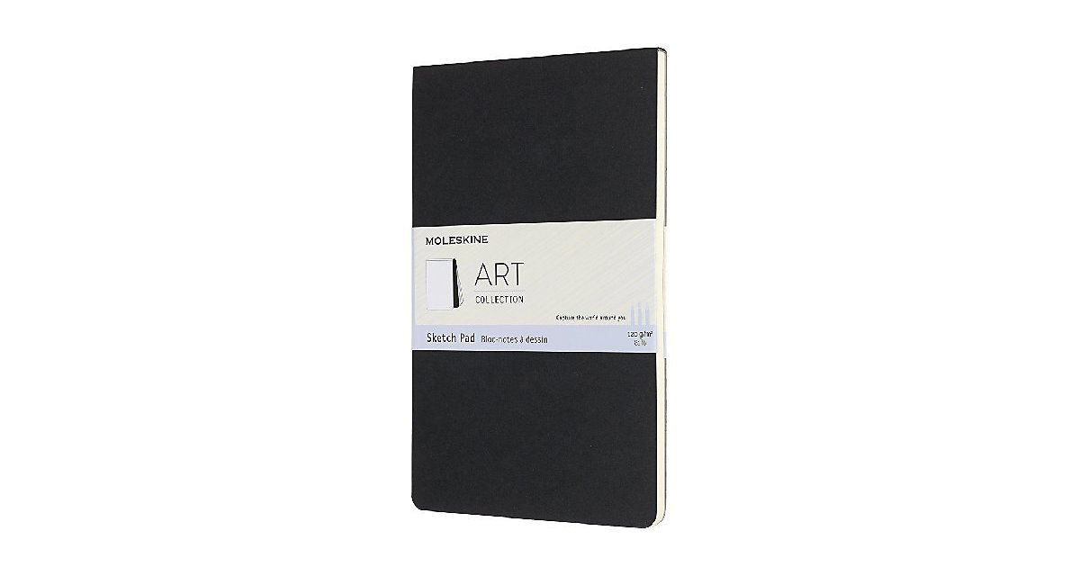 Moleskine Kreativ Notizbücher, Skizzenblock, Large, A5, 120G-Papier, Kartoneinband, Schwarz von MOLESKINE®