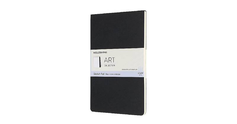 Moleskine Kreativ Notizbücher, Skizzenblock, Large, A5, 120G-Papier, Kartoneinband, Schwarz von MOLESKINE®