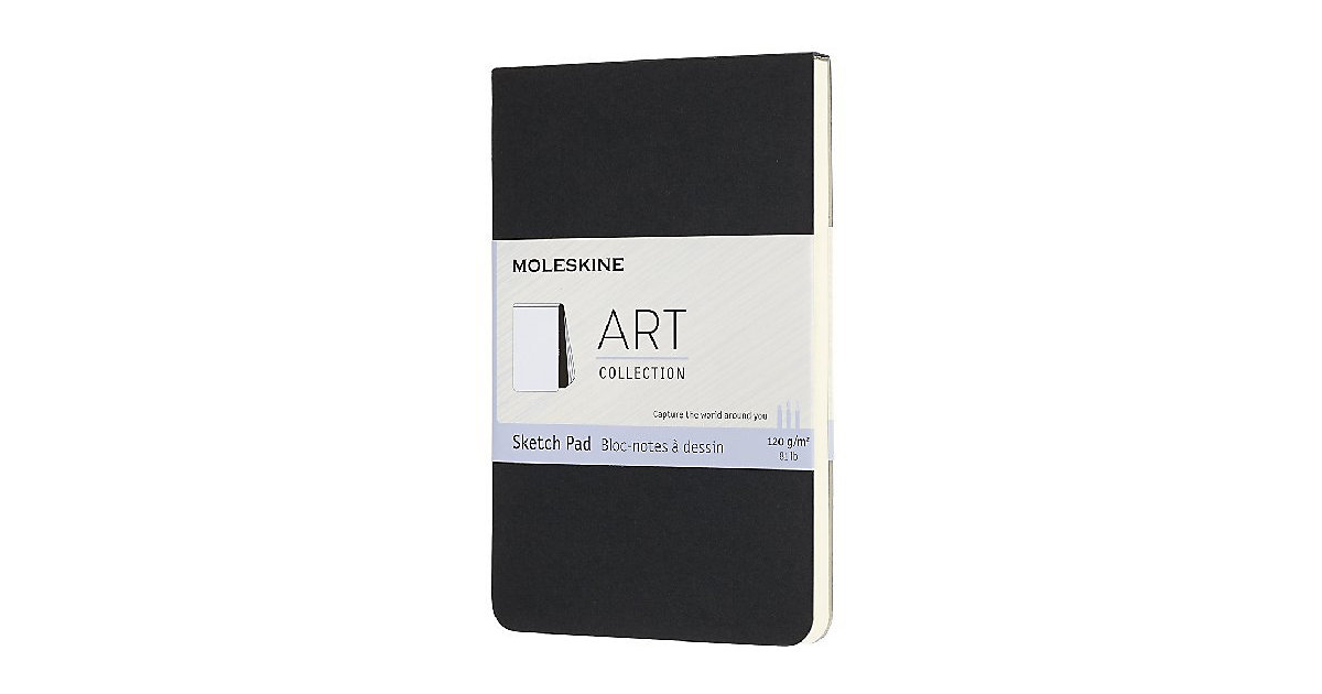 Moleskine Kreativ Notizbücher, Skizzenblock, Pocket, A6, 120G-Papier, Kartoneinband, Schwarz von MOLESKINE®