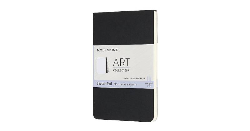 Moleskine Kreativ Notizbücher, Skizzenblock, Pocket, A6, 120G-Papier, Kartoneinband, Schwarz von MOLESKINE®