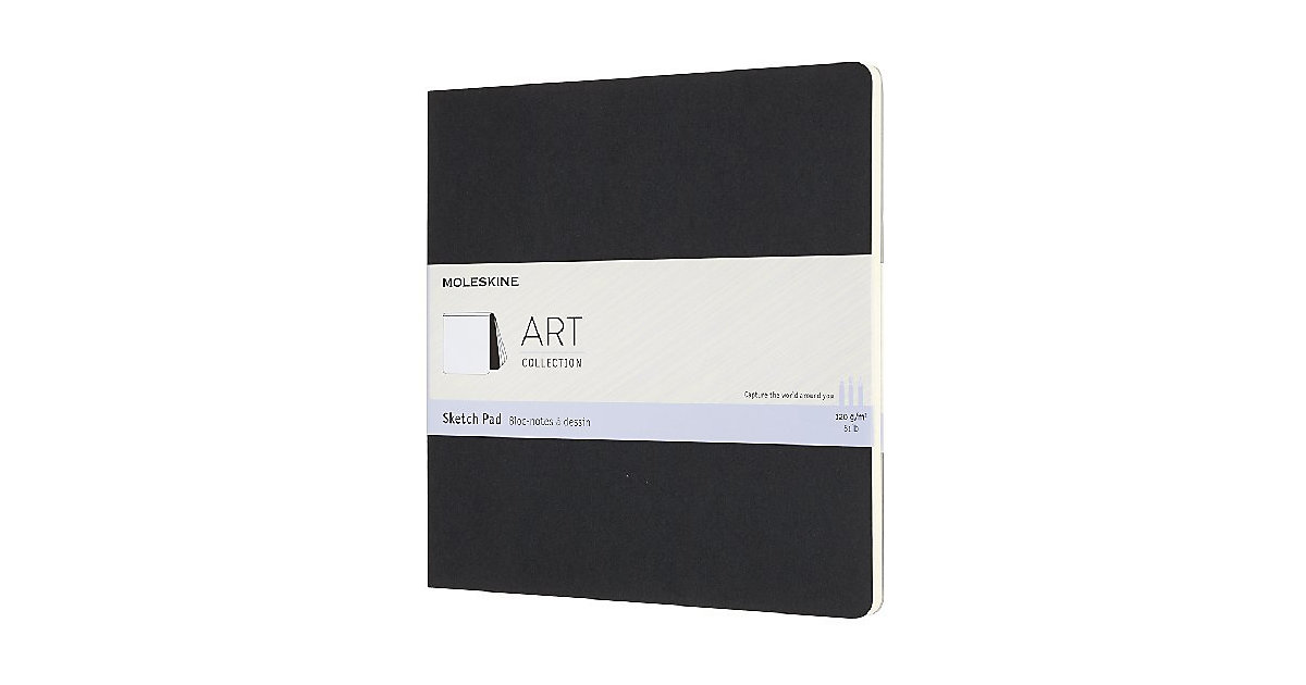 Moleskine Kreativ Notizbücher, Skizzenblock, Quer, 120G-Papier, Kartoneinband, Schwarz von MOLESKINE®
