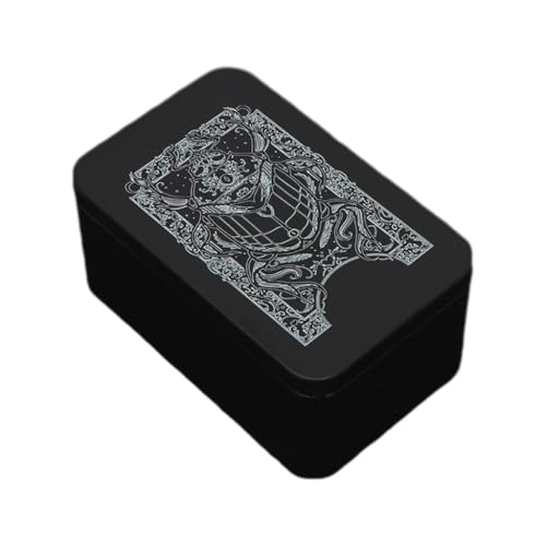 MOLKASIA Playings Box Sammelkartenetui Tarots Aufbewahrungsdose Kartenorganisatoren Kartenetui Leere Metall Aufbewahrungsbox für Spiel von MOLKASIA