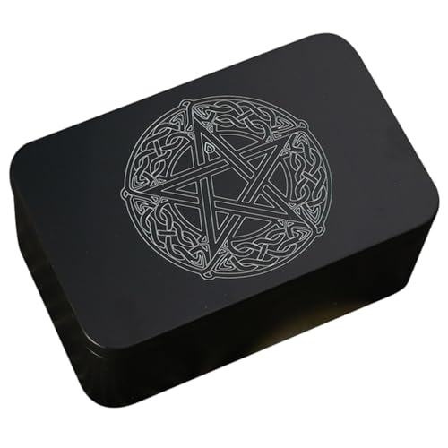 MOLKASIA Rechteckige Aufbewahrungsbox, kleine Aufbewahrungsbox, Organizer, Schmuck, Schlüssel, Behälter, Spielkarten-Box, Tarot-Aufbewahrungsdose von MOLKASIA