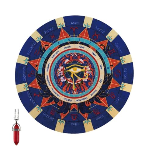 MOLKASIA Runde Wahrsagenmatte Board Wünschelrutenpendel für spirituelle Führung, Haltbarkeit Gummi Astrologien Wahrsagungswerkzeug MOLKASIA Runde Wahrsagenmatte Board Wünschelrutenpendel für spirituelle Führung, Haltbarkeit Gummi Astrologien Wahrsagungswerkzeug von MOLKASIA