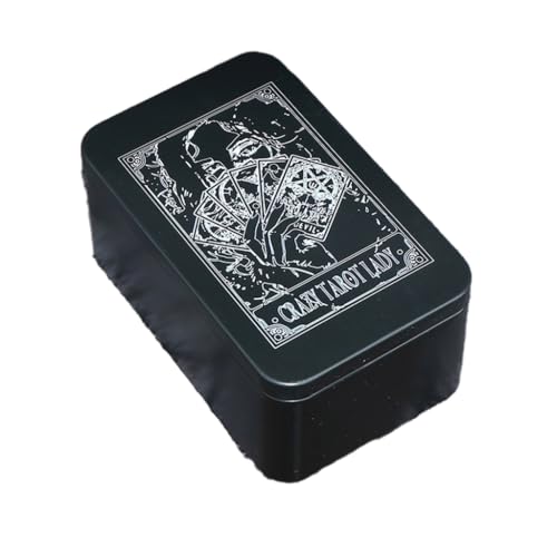 MOLKASIA Spielkartenbox aus Metall, für Spiele, Tarots, Behälter, Aufbewahrungsbox, Verpackungsbox, leer, Süßigkeiten-Aufbewahrungskoffer MOLKASIA Spielkartenbox aus Metall, für Spiele, Tarots, Behälter, Aufbewahrungsbox, Verpackungsbox, leer, Süßigkeiten-Aufbewahrungskoffer von MOLKASIA