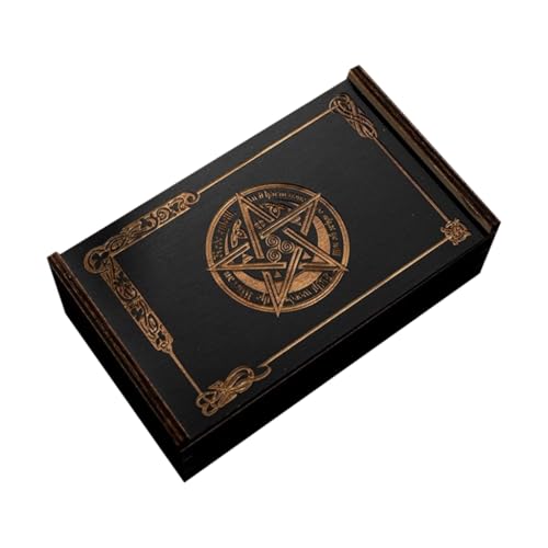 MOLKASIA Tarot-Aufbewahrungsbox aus Holz, tragbar, für Astrologie, Schmuckkästchen MOLKASIA Tarot-Aufbewahrungsbox aus Holz, tragbar, für Astrologie, Schmuckkästchen von MOLKASIA