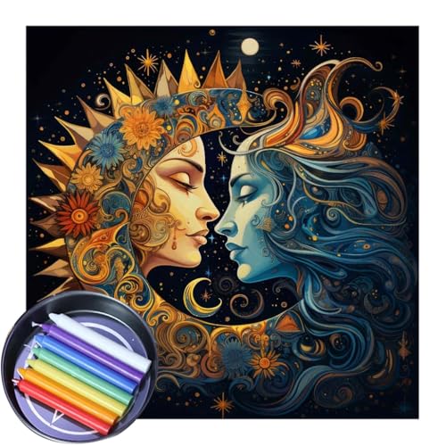 MOLKASIA Tarot-Tischdecke, spirituelle Wahrsagungen, Mond-Tischdecke für Tarot-Lesungen, Stern und Mond, Esstischdecke MOLKASIA Tarot-Tischdecke, spirituelle Wahrsagungen, Mond-Tischdecke für Tarot-Lesungen, Stern und Mond, Esstischdecke von MOLKASIA