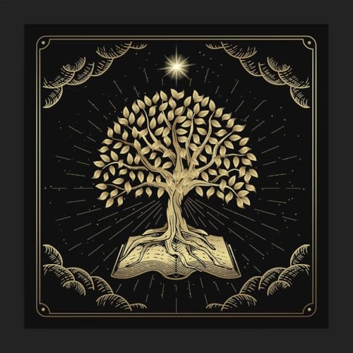 MOLKASIA Tarot-Tischdecke mit Baummuster, Tischdecke für Tarot-Lesungen, auslaufsicher und widerstandsfähig, Küchendekorationen MOLKASIA Tarot-Tischdecke mit Baummuster, Tischdecke für Tarot-Lesungen, auslaufsicher und widerstandsfähig, Küchendekorationen von MOLKASIA