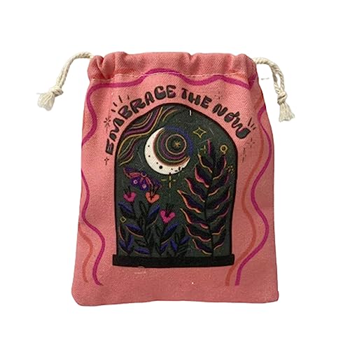 MOLKASIA Tarotkarten-Aufbewahrungstasche, Leinwand, doppelseitiger Druck, Kordelzug, Tarot-Aufbewahrungstasche, Brettspiel, Kordelzug-Paket MOLKASIA Tarotkarten-Aufbewahrungstasche, Leinwand, doppelseitiger Druck, Kordelzug, Tarot-Aufbewahrungstasche, Brettspiel, Kordelzug-Paket von MOLKASIA
