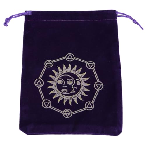 MOLKASIA Tasche mit Kordelzug, Tarotkarte, Samt, Schmuckbeutel, Orakel, Karten-Organizer, Hexenbedarf MOLKASIA Tasche mit Kordelzug, Tarotkarte, Samt, Schmuckbeutel, Orakel, Karten-Organizer, Hexenbedarf von MOLKASIA