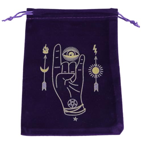 MOLKASIA Tasche mit Kordelzug, Tarotkarte, Samt, Schmuckbeutel, Orakel, Karten-Organizer, Hexenbedarf MOLKASIA Tasche mit Kordelzug, Tarotkarte, Samt, Schmuckbeutel, Orakel, Karten-Organizer, Hexenbedarf von MOLKASIA