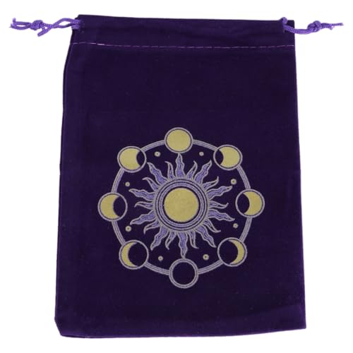MOLKASIA Tasche mit Kordelzug, Tarotkarte, Samt, Schmuckbeutel, Orakel, Karten-Organizer, Hexenbedarf MOLKASIA Tasche mit Kordelzug, Tarotkarte, Samt, Schmuckbeutel, Orakel, Karten-Organizer, Hexenbedarf von MOLKASIA