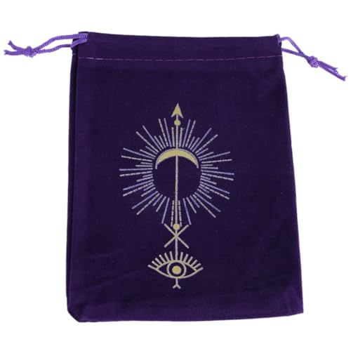 MOLKASIA Tasche mit Kordelzug, Tarotkarte, Samt, Schmuckbeutel, Orakel, Karten-Organizer, Hexenbedarf von MOLKASIA