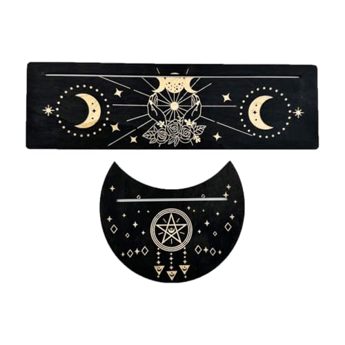 MOLKASIA Witch Divinations Tarots Display Base Moon Phasen Tarotständer Halter Supplies Holz Ständer Halter MOLKASIA Witch Divinations Tarots Display Base Moon Phasen Tarotständer Halter Supplies Holz Ständer Halter von MOLKASIA