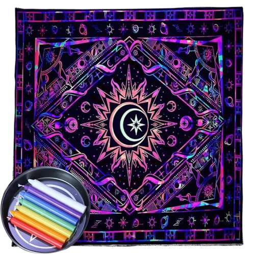 Professionelle Altarkuch-Tarot-Tischdecke, Hexerei, quadratische Tarot-Tischdecke, verbessert das Kartenlesen Professionelle Altarkuch-Tarot-Tischdecke, Hexerei, quadratische Tarot-Tischdecke, verbessert das Kartenlesen von MOLKASIA
