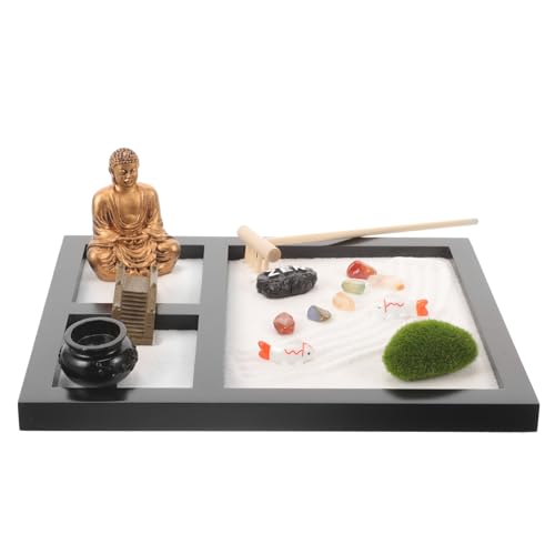 MOLUCKFU 1 Box Tischdekoration, Dekorativer Sandkasten, Schreibtischdekoration, Mikrolandschaft, Sandkastendekoration, Garten Sandkasten, Schreibtisch, Sandtisch, Kunstgegenstände, von MOLUCKFU