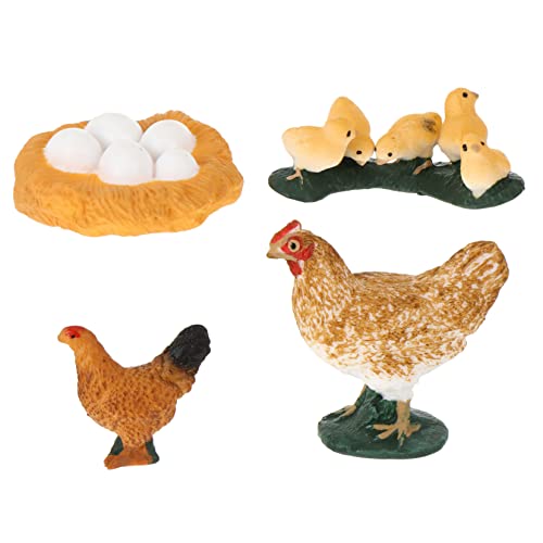 MOLUCKFU 4-teiliges Figurenset Zum Lebenszyklus Von Hühnern Für Kinderspielzeug Pädagogische Tierfiguren Wachstumsornamente Für Die Kognitive Entwicklung MOLUCKFU 4-teiliges Figurenset Zum Lebenszyklus Von Hühnern Für Kinderspielzeug Pädagogische Tierfiguren Wachstumsornamente Für Die Kognitive Entwicklung von MOLUCKFU