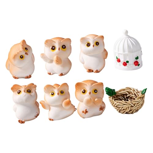 MOLUCKFU 1 Satz Desktop-eulenmodell Tiere Winzig Mini-Frosch Specht Kojote Vogelscheuche Für Den Garten Gartenvogel-Ornamente Eulen- Garten Eule Dinosaurier Eulenhaus Harz MOLUCKFU 1 Satz Desktop-eulenmodell Tiere Winzig Mini-Frosch Specht Kojote Vogelscheuche Für Den Garten Gartenvogel-Ornamente Eulen- Garten Eule Dinosaurier Eulenhaus Harz von MOLUCKFU