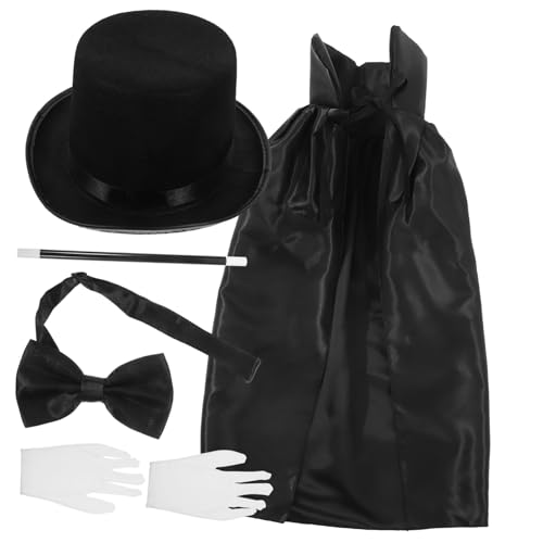 MOLUCKFU Halloween Accessoires Detektiv Kostümset Für Und Erwachsene Outfit Mit Hut Handschuhen Und Fliege Cosplay Zubehör Für Rollenspiele Partys Und Halloween von MOLUCKFU