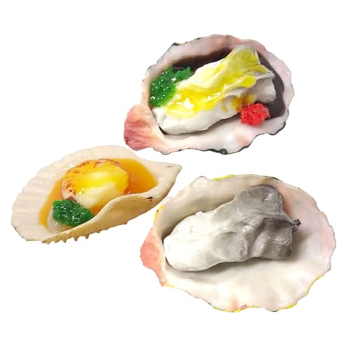 MOLUCKFU 1 Satz Gefälschtes Austernspielzeug Deckel Spielzeugnahrung Cracker Krabbe Strand Tank Langustenwerkzeug Muscheln Luft Servierplatten Nuss Aquarium Fisch Plastikmuschel PVC MOLUCKFU 1 Satz Gefälschtes Austernspielzeug Deckel Spielzeugnahrung Cracker Krabbe Strand Tank Langustenwerkzeug Muscheln Luft Servierplatten Nuss Aquarium Fisch Plastikmuschel PVC von MOLUCKFU