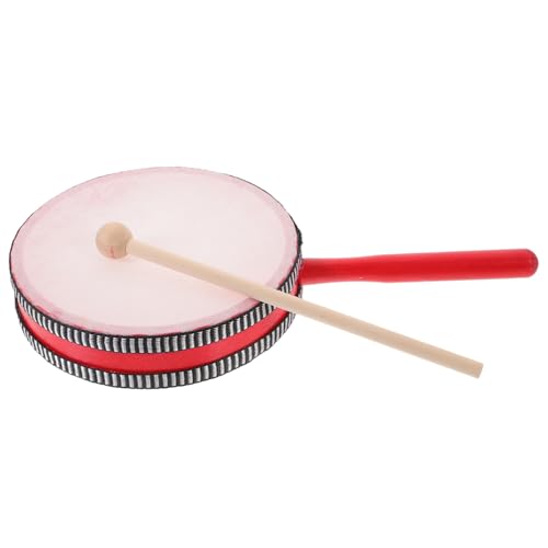MOLUCKFU 6 Zoll Holz Hand Trommel Kinder Kinder Percussion Instrumente Musical Spielzeug Für Kleinkinder Hand von MOLUCKFU