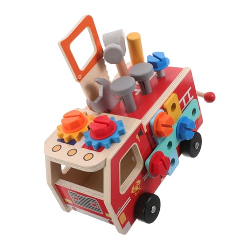 MOLUCKFU 1 Satz Kinder-werkzeugset: Kinder-Holz-LKW-Werkzeug, Holz-Feuerwehrauto, Bauwagen-vorbau, Pädagogisches Lernspielzeug, BAU-werkbank, Rollenspielzeug MOLUCKFU 1 Satz Kinder-werkzeugset: Kinder-Holz-LKW-Werkzeug, Holz-Feuerwehrauto, Bauwagen-vorbau, Pädagogisches Lernspielzeug, BAU-werkbank, Rollenspielzeug von MOLUCKFU