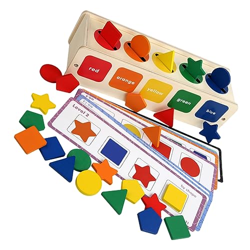 MOLUCKFU 1 Satz Klassifikations-lernbox Für Babys Zur Farberkennung Holzspielzeug Für 2 Jährige Puzzle Zur Farbklassifizierung Kunsthandwerk Für Hölzern MOLUCKFU 1 Satz Klassifikations-lernbox Für Babys Zur Farberkennung Holzspielzeug Für 2 Jährige Puzzle Zur Farbklassifizierung Kunsthandwerk Für Hölzern von MOLUCKFU
