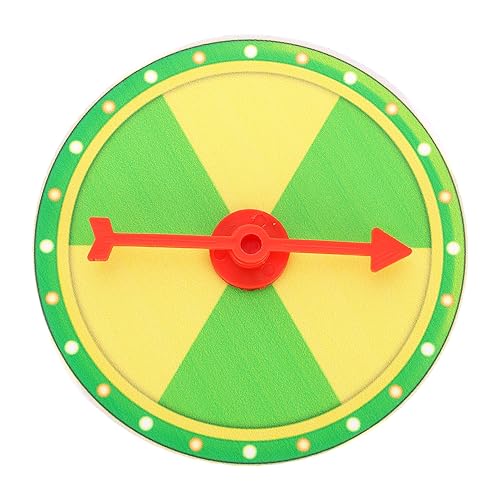 MOLUCKFU 1 Satz Kleiner Plattenspieler Tombola-preise Drehscheibe Monitorständer Rad Handheld-Spiel Zappeln Karnevalsspiele Wagen Heimwerken Schmuckstücke Verkaufsstand Spule Green Plastik von MOLUCKFU