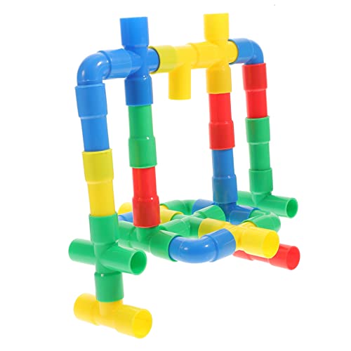MOLUCKFU 1 Set Aus Bunten Wasserrohr Bausteinen Für Lernspielzeug Zur Der Kreativität Und Frühen Entwicklung Ideales Gartenspielzeug Für Kleine Entdecker von MOLUCKFU