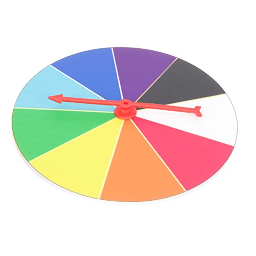 MOLUCKFU 1 Satz -Plattenspieler Spinnrad-Spiel Farbkreis Karneval Glücksspiel Rad mit Ständer hängendes Rad Event Party mitgebsel Radspielzeug für Party Klassenspiel Plastik von MOLUCKFU