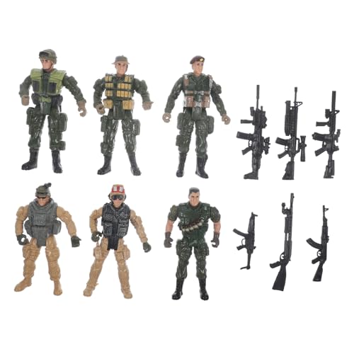 MOLUCKFU Soldaten Figuren 1 Satz Militärsoldatenmodell Winzige Soldatenmodelle Für Soldaten Kleines Soldatenmodell Sandkasten-miniaturen Figuren Für Soldatenfiguren Plastik Green Solda von MOLUCKFU