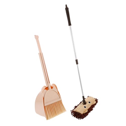 MOLUCKFU 1 Satz Mini Besen und Kehrschaufel Set für Reinigungset für Kleinkinder Putzspielzeug für Jungen und Fördert Sauberkeit und Kreativität Beim von MOLUCKFU