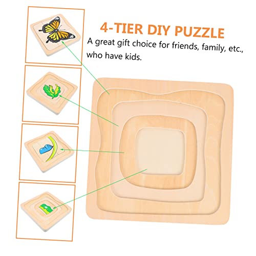 MOLUCKFU 1 Satz Multilayer Holzpuzzle für Pädagogisches mit Bunten Cartoon Motiven Geeignet für Frühe Lernen Entwicklung von Kognitiven Fähigkeiten MOLUCKFU 1 Satz Multilayer Holzpuzzle für Pädagogisches mit Bunten Cartoon Motiven Geeignet für Frühe Lernen Entwicklung von Kognitiven Fähigkeiten von MOLUCKFU