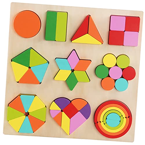 MOLUCKFU 1 Satz Puzzle Der Frühen Bildung Geometrisches Passendes Holzspielzeug Geometrieform Kognitives Regenbogen-bausteine Frühpädagogisches Holzbausteine Hölzern MOLUCKFU 1 Satz Puzzle Der Frühen Bildung Geometrisches Passendes Holzspielzeug Geometrieform Kognitives Regenbogen-bausteine Frühpädagogisches Holzbausteine Hölzern von MOLUCKFU