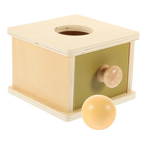 MOLUCKFU 1 Set Boxspielzeug Für Kleinkinder Kinderspielzeug Holzspielzeug Mit Geometrischer Form Passendes von MOLUCKFU