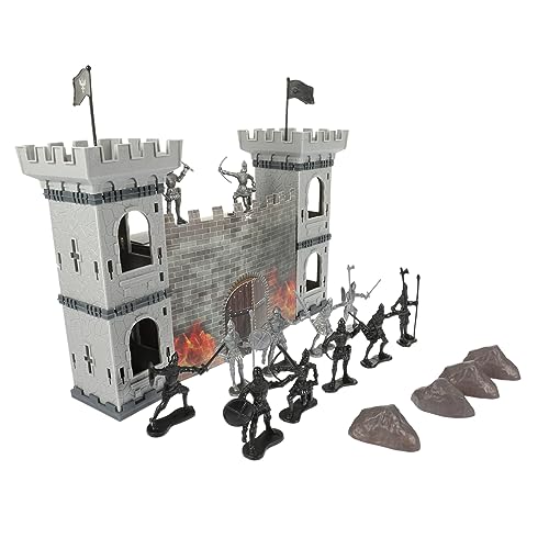 MOLUCKFU 1 Set Burgmodell, Sandtischmodell, Plastiksoldatenspiel, Interessante Spielzeugsoldaten, Soldatenspielzeug Für Kinder, Mikromodell, Plastiksoldatenspielset, Soldatenfiguren von MOLUCKFU