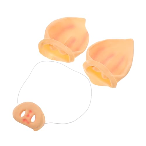 MOLUCKFU 1 Set Gefälschte Schweinenase Und -Ohren Für Kinder, Realistisches Halloween-Schwein-Cosplay-kostümzubehör Für Kinder, Halloween-Geburtstagsparty-zubehör MOLUCKFU 1 Set Gefälschte Schweinenase Und -Ohren Für Kinder, Realistisches Halloween-Schwein-Cosplay-kostümzubehör Für Kinder, Halloween-Geburtstagsparty-zubehör von MOLUCKFU