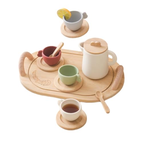 MOLUCKFU 1 Set Holz Nachmittagstee Spielzeug, Teezeit Spielset, Teekannen Spielzeug, Kinder Nachmittagstee Spielzeug, Kinder Tee Spielzeug, Kinderspielzeug, Nachmittagstee Spielzeug, MOLUCKFU 1 Set Holz Nachmittagstee Spielzeug, Teezeit Spielset, Teekannen Spielzeug, Kinder Nachmittagstee Spielzeug, Kinder Tee Spielzeug, Kinderspielzeug, Nachmittagstee Spielzeug, von MOLUCKFU