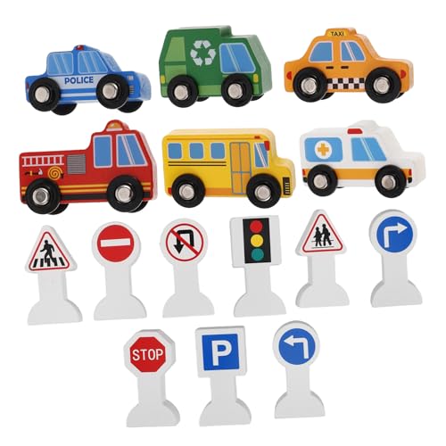 MOLUCKFU 1 Set Holzfahrzeuge Und Verkehrsschilder Für Holzfahrzeuge Mit 9 Verkehrsschildern Baustellenfahrzeuge Für Kreatives Ideal Für Ab 3 Jahren MOLUCKFU 1 Set Holzfahrzeuge Und Verkehrsschilder Für Holzfahrzeuge Mit 9 Verkehrsschildern Baustellenfahrzeuge Für Kreatives Ideal Für Ab 3 Jahren von MOLUCKFU