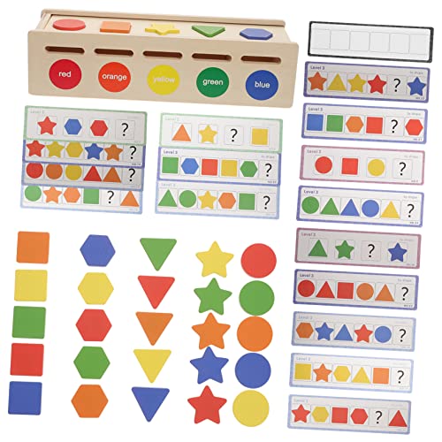 MOLUCKFU Reichhaltiges Pädagogisches Sensorisches Babyspielzeug Farb- Und Formsortierbox Hand-Auge-koordinations-Matching-Spielzeug Für Kleinkinder von MOLUCKFU