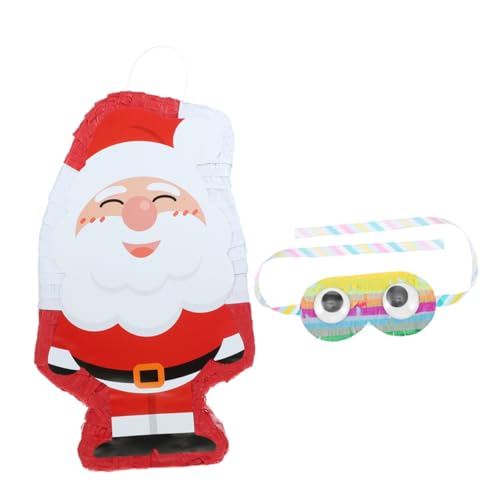 MOLUCKFU 1satz Santa Claus Mit Augenmaske Festliche Weihnachtsdeko Für Kinderpartys Gefüllt Mit Süßigkeiten Für Feierlichkeiten Und Fotoprops von MOLUCKFU